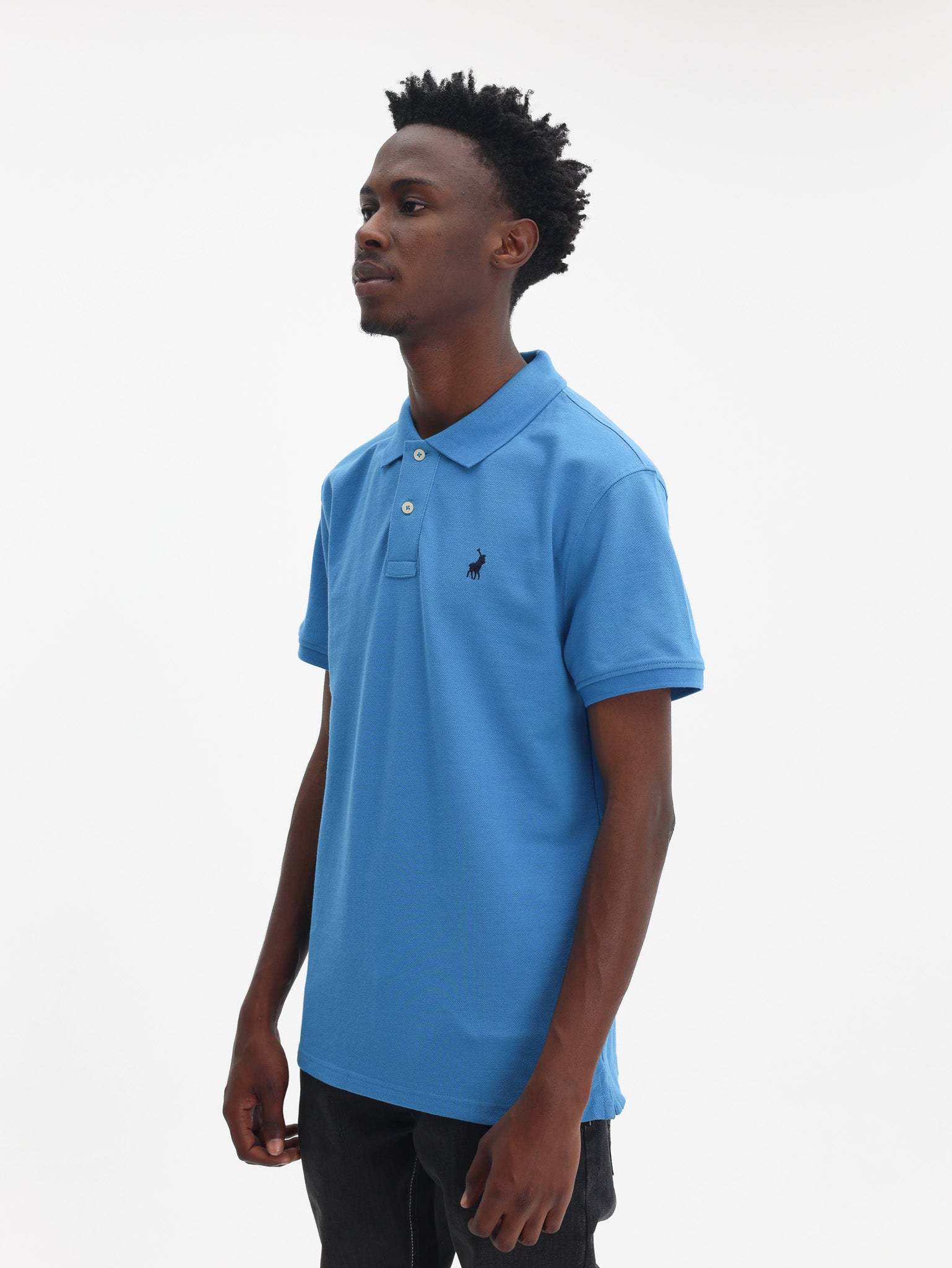 Polo Golfer Logo Blue